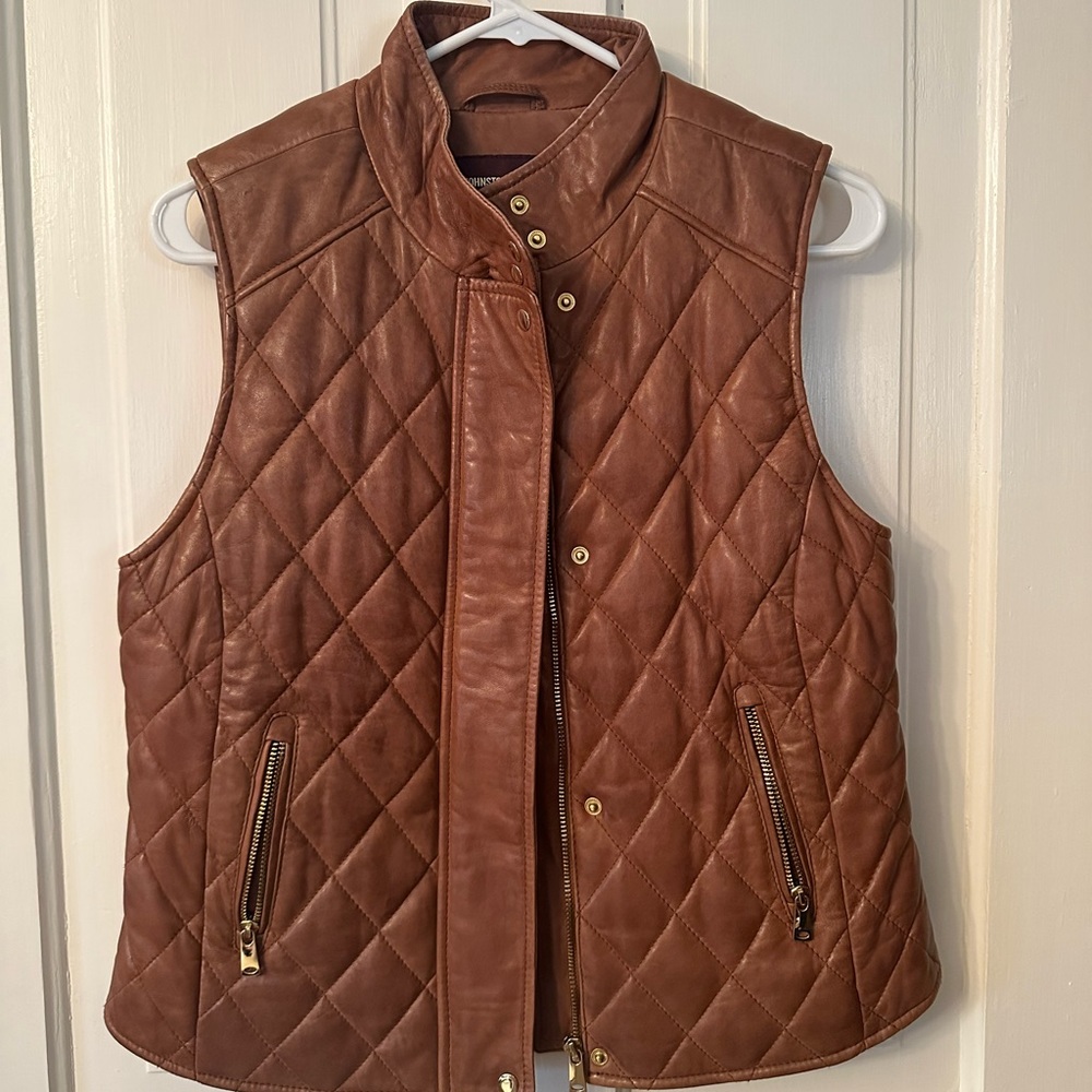 Johnston & Murphy Leather Vest